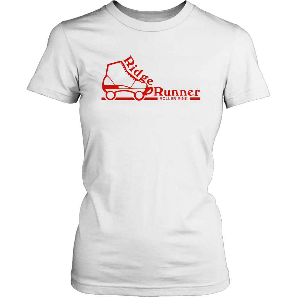 Ridge Runner Roller Rink Classic Red Womens T-Shirt