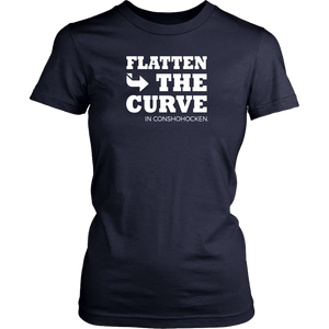 Flatten The Curve in Conshohocken - Womens T-Shirt