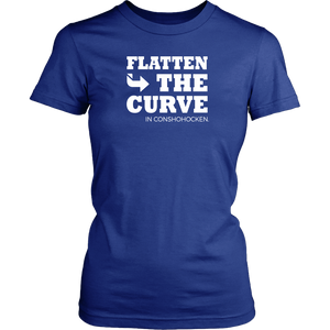 Flatten The Curve in Conshohocken - Womens T-Shirt
