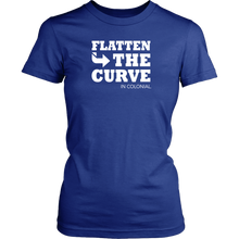 Flatten The Curve in Colonial - Womens T-Shirt
