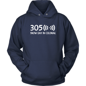 305 Snow Day in Colonial Hoodie - Adult