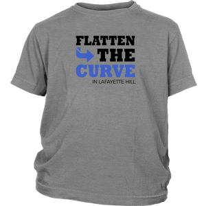 Flatten The Curve in Lafayette Hill - Youth T-Shirt