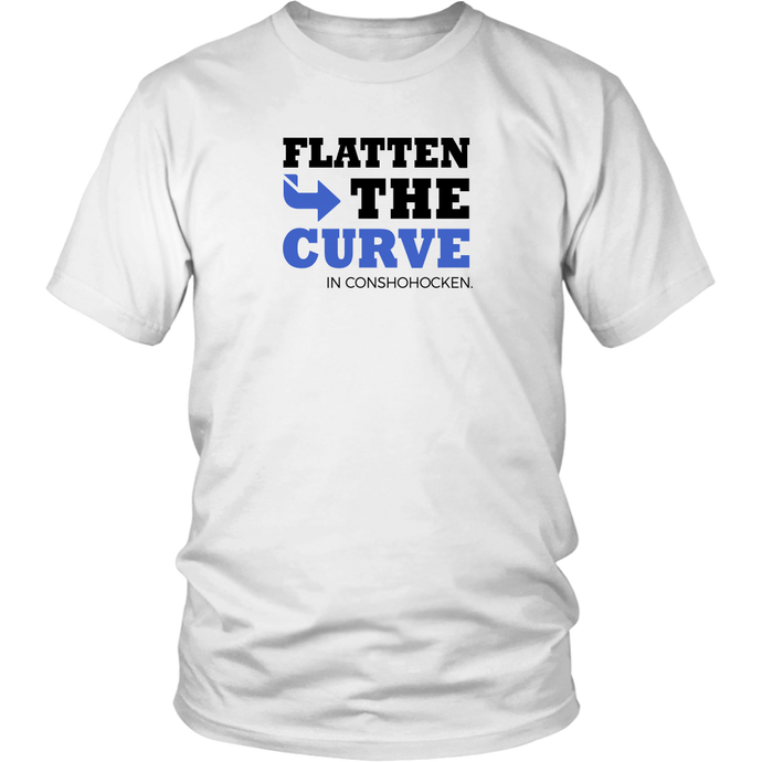 Flatten The Curve in Conshohocken - Adult T-Shirt