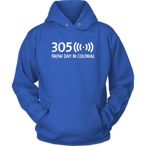 305 Snow Day in Colonial Hoodie - Adult