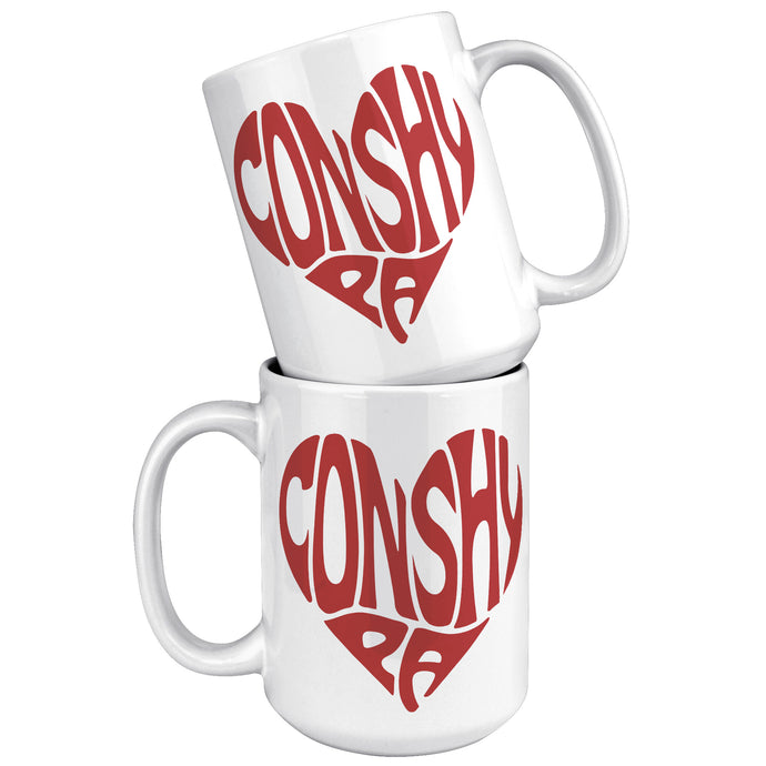 Conshy PA Heart Mug
