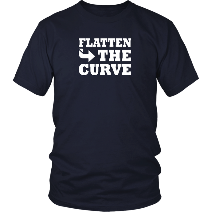 Flatten The Curve - Adult T-Shirt