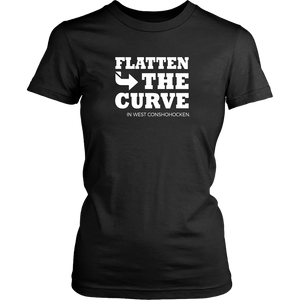 Flatten The Curve in West Conshohocken - Womens T-Shirt