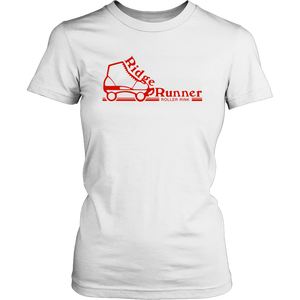 Ridge Runner Roller Rink Classic Red Womens T-Shirt