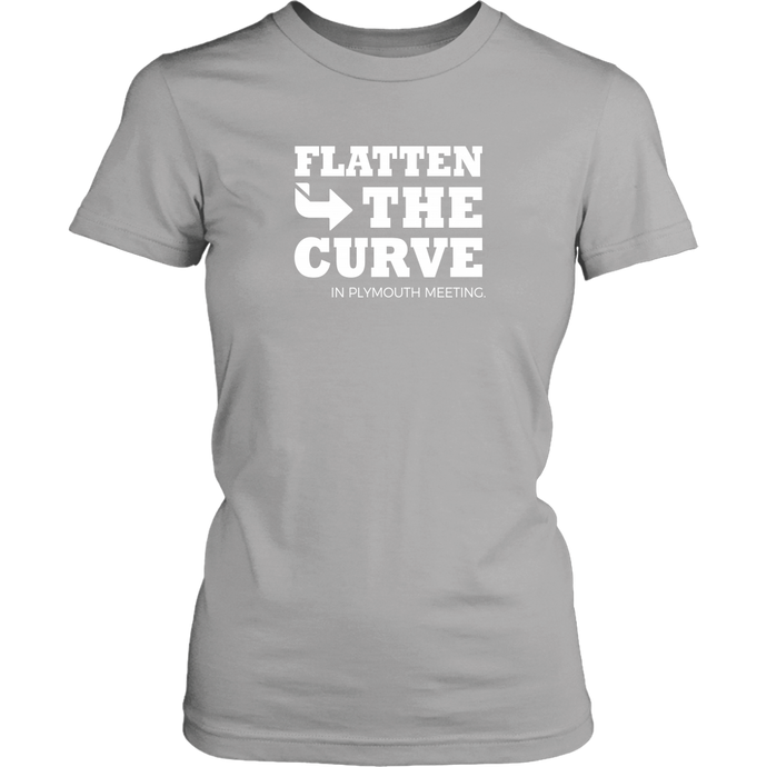 Flatten The Curve in Plymouth Meeting - Womens T-Shirt