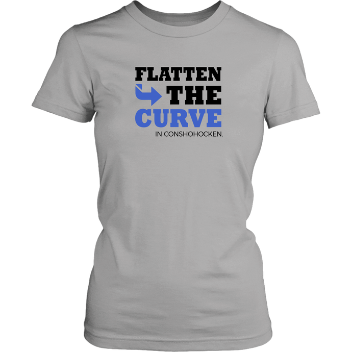 Flatten The Curve in Conshohocken - Womens T-Shirt