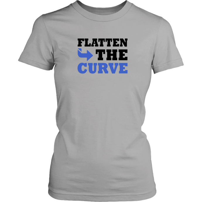 Flatten The Curve  - Womens T-Shirt