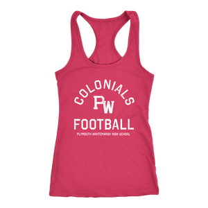 PW Colonials Football Womens Racerback Tank