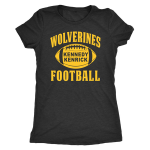 Kennedy Kenrick Wolverines Football Womens T-Shirt
