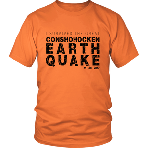 I Survived the Great Conshohocken Earthquake T-shirt!