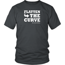 Flatten The Curve in Colonial - Adult T-Shirt