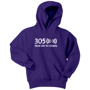 305 Snow Day in Colonial Hoodie - Youth