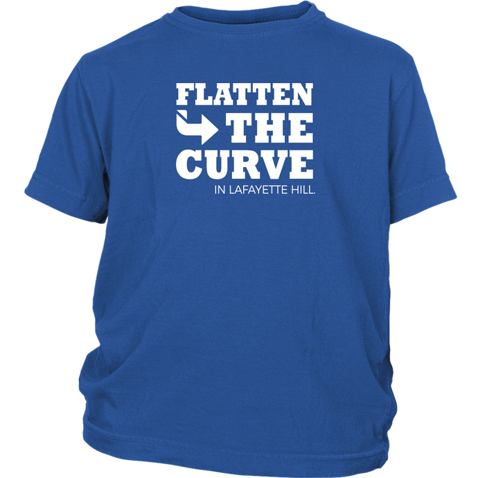 Flatten The Curve in Lafayette Hill - Youth T-Shirt