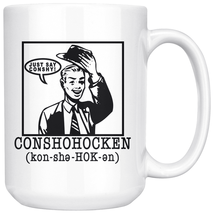 Just Say Conshy Mug - Male Design